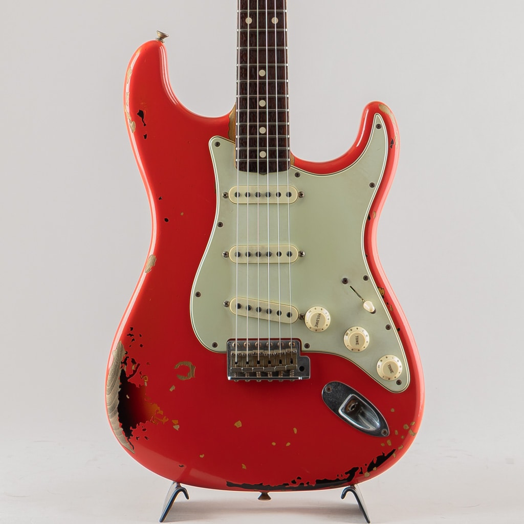 Michael Landau 1963 Relic Stratocaster Fiesta Red over 3-Tone