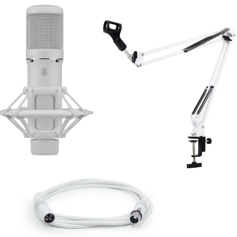ヤマハ YAMAHA コンデンサーマイク YCM705W 白 + マイクアーム MPC1W +