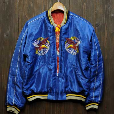 テーラー東洋スカジャン「五重塔・富士山×龍・富士」復刻サテンキルト