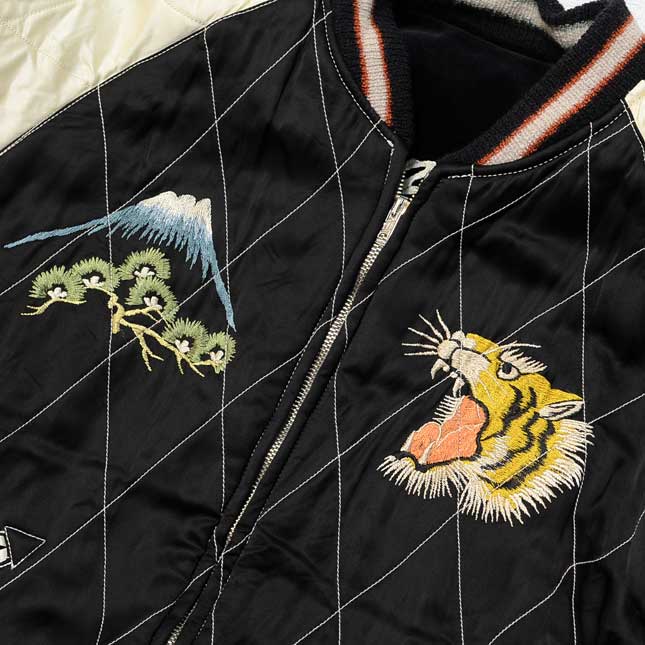 テーラー東洋【港商】別珍スペシャルスカジャン『RED CROWNED CRANE