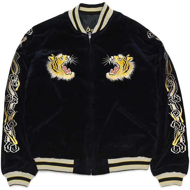 東洋スカジャン「ROARING TIGER×JAPAN MAP」別珍スカ・NO-407/tt15792-128