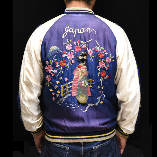 テーラー東洋スカジャン【舞妓×Eagle】サテンスカ・エージングモデル