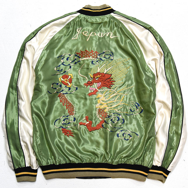 東洋スカジャン【EAGLE×RED DRAGON】リバーシブルサテンスカ NO-870