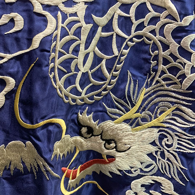 東洋スカジャン【ROARING TIGER×WHITE DRAGON】リバーシブルサテンスカ