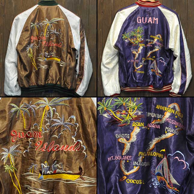 テーラー東洋スカジャン「GUAM ISELANDS×GUAM MAP」復刻サテンスカ/NO