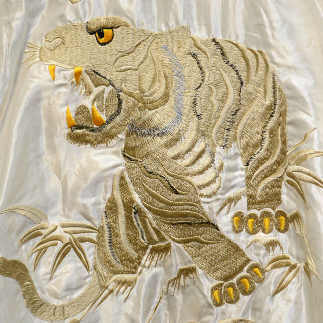 テーラー東洋スカジャン【WHITE EAGLE×WHITE TIGER】リバーシブル