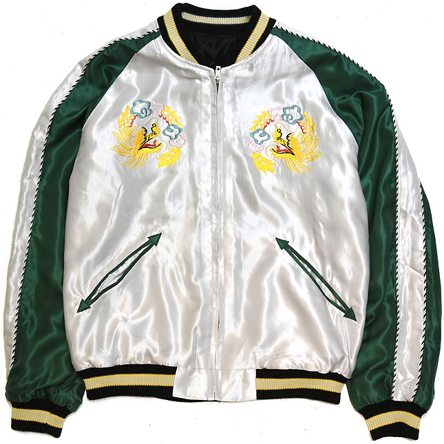 東洋スカジャン「ROARING TIGER×LANDSCAPE」リバーシブルサテンスカ