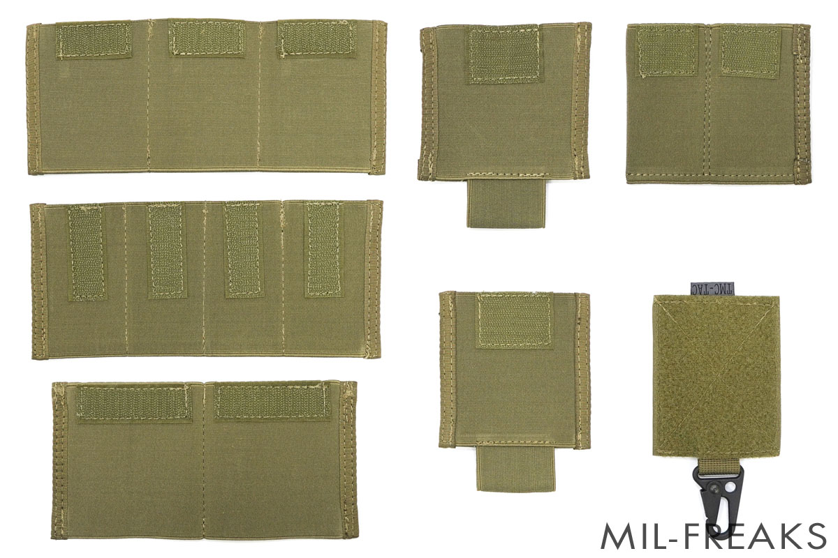 TMC Micro チェストリグ用 インサート 7個セット カーキ │ ミリタリー