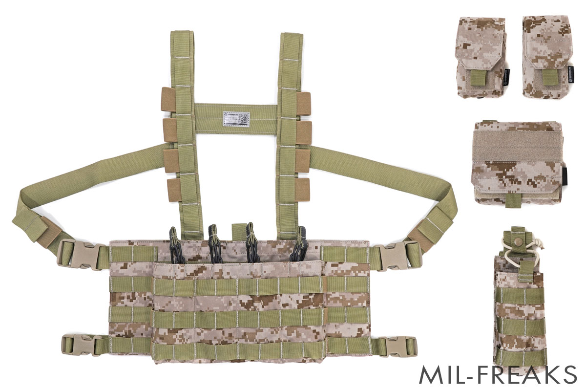 SHEKKIN GEARS LBTタイプ 2586A Low Profile チェストベスト ポーチ4個