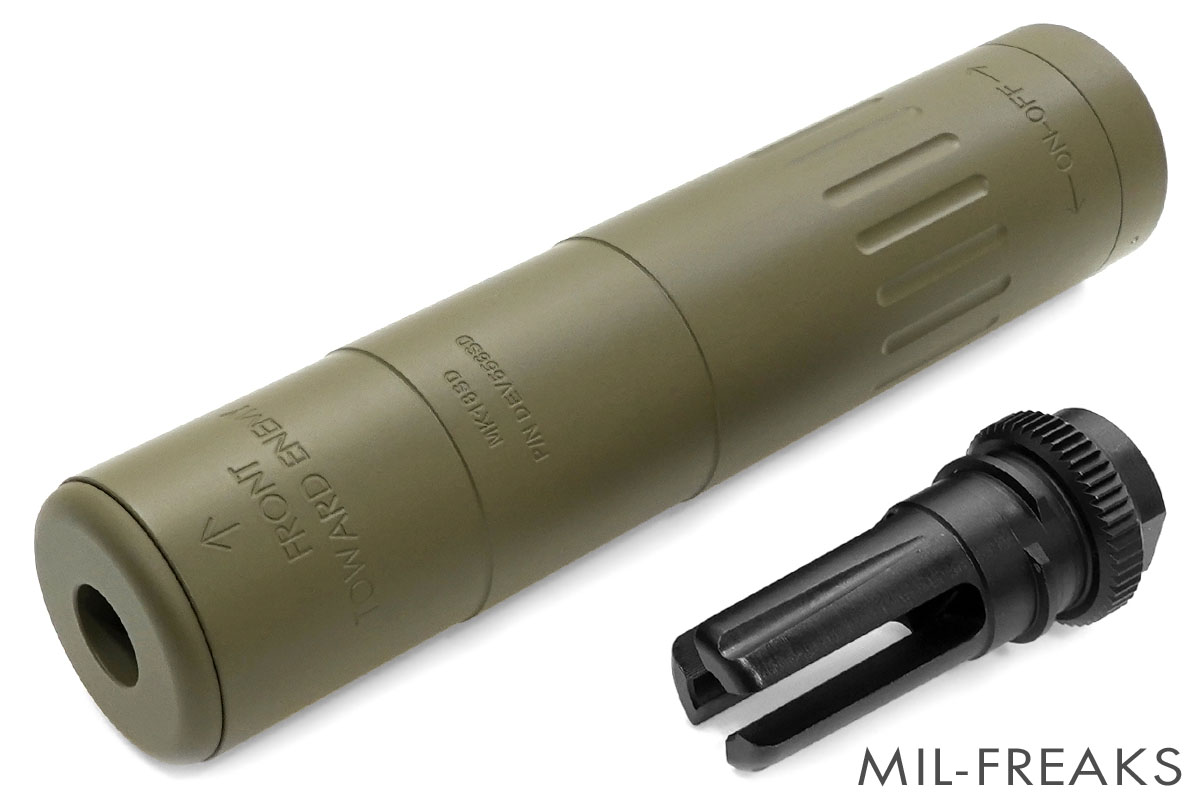 PTS AACタイプ M4-2000 MK18SD サプレッサー + Blackoutタイプ