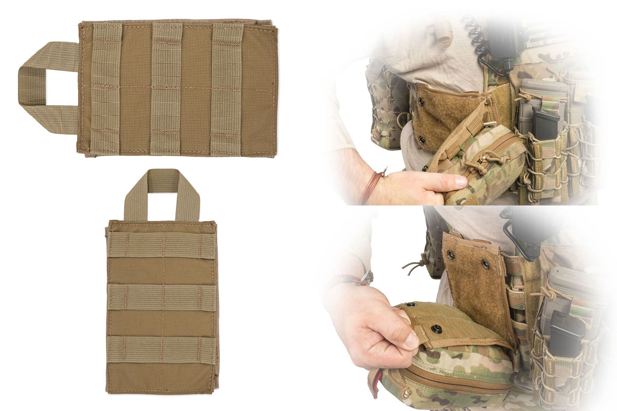 North American Rescue 2方向 クイックデタッチ MOLLEパネル 2x6コマ