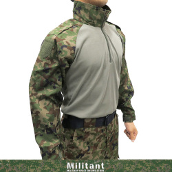 コンバットシャツ-II VCリップストップ 陸自迷彩 （袖リップ難燃生地