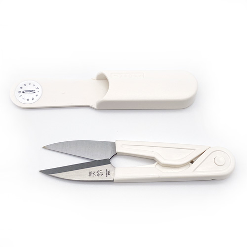 美鈴 糸きりはさみ いときりくん 110mm ホワイト｜洋裁・ソーイング