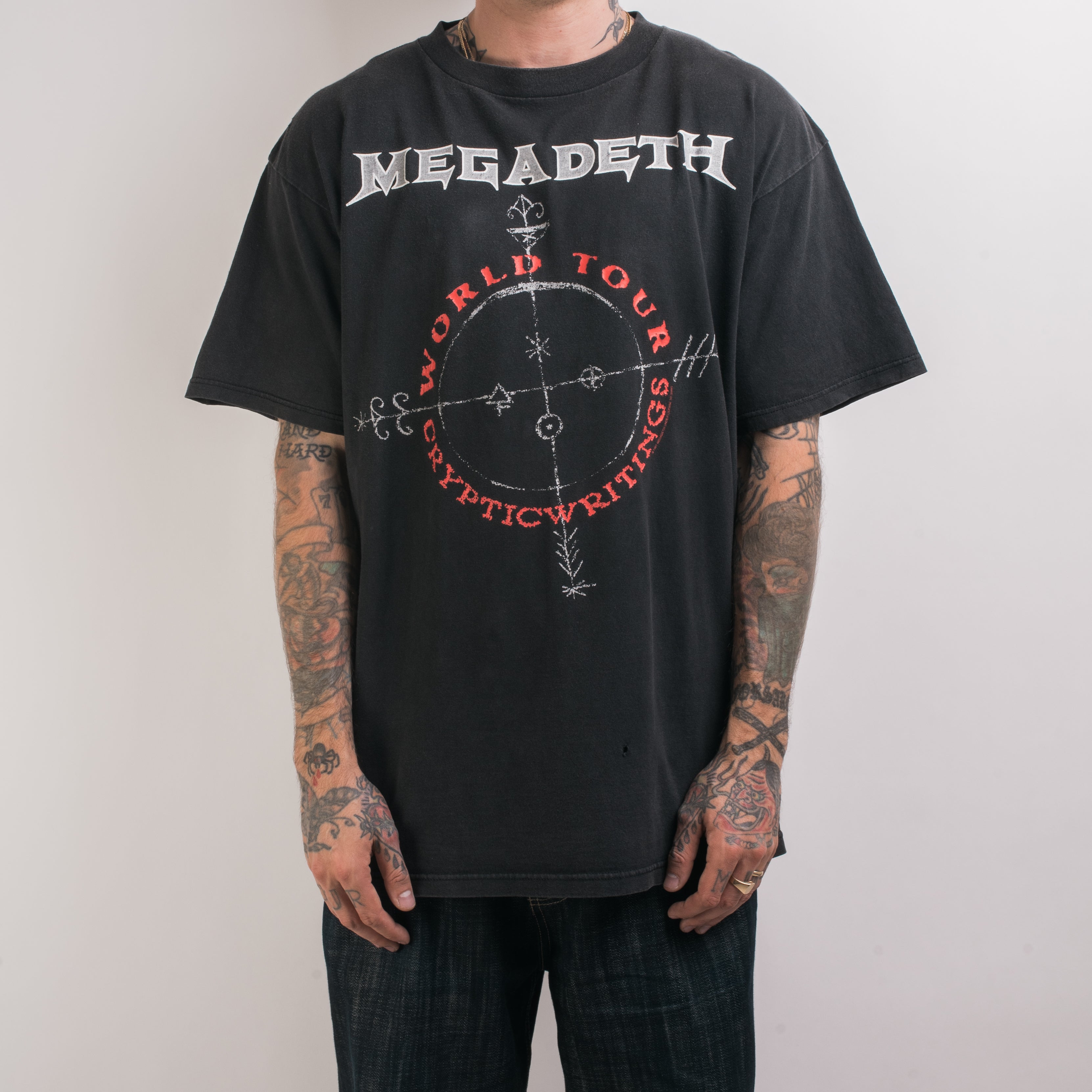 Vintage 1997 Megadeth Cryptic Writings Tour T-Shirt – Mills