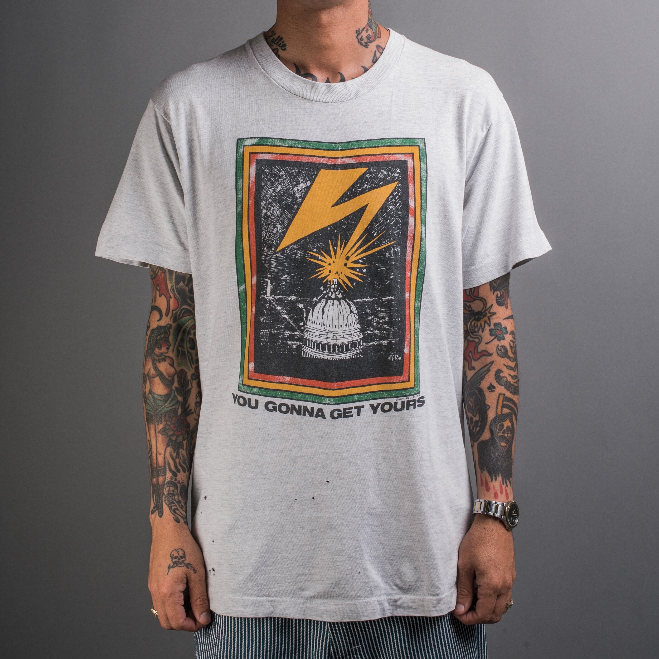 Vintage 1991 Bad Brains You Gonna Get Yours Tour T-Shirt – Mills