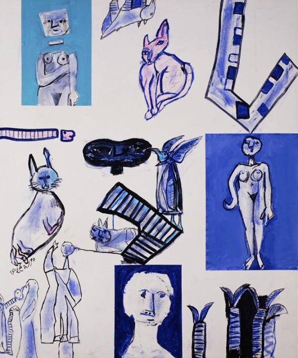 猪熊弦一郎 作品 抽象画 真作 1967年制作 現代アート 猪熊弦一郎展 人