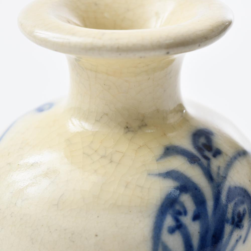 中国 磁州窯 青花花瓶 ｜ みんげい おくむら （日本と世界の民芸）