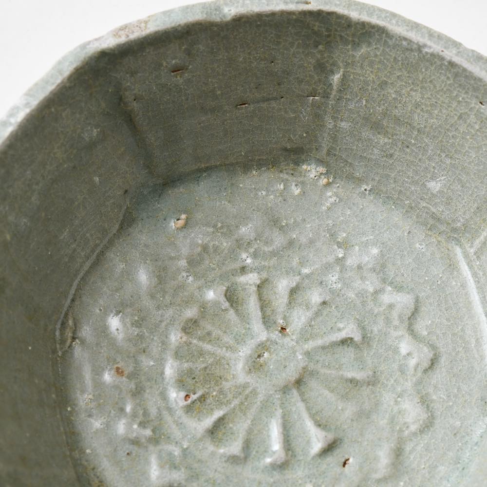 朝鮮 高麗青磁 象嵌八角鉢 ｜ みんげい おくむら （日本と世界の民芸）