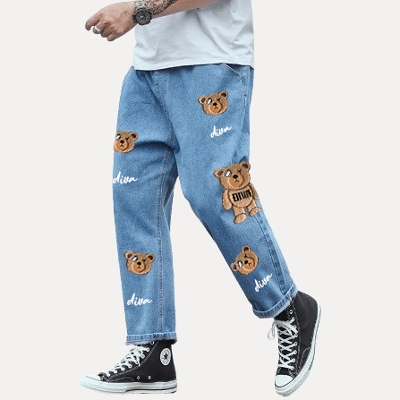 もこもこ クマ ネコ 刺繍 3D刺繍 デニム ジーンズ 全商品 DIVA CLOSET