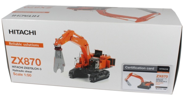 Miniature Construction World - Hitachi ZX870 LCH-3 Tracked Excavator