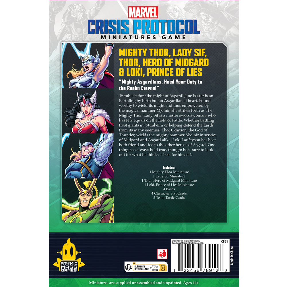 Crisis Protocol: Mighty Thor, Lady Sif, Thor Hero of Midgard