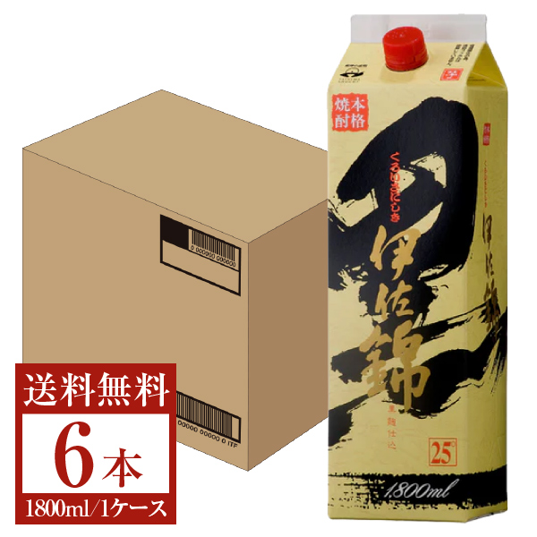 本格焼酎 黒伊佐錦 芋 黒麹仕込 25度 1800ml 1ケースの通販