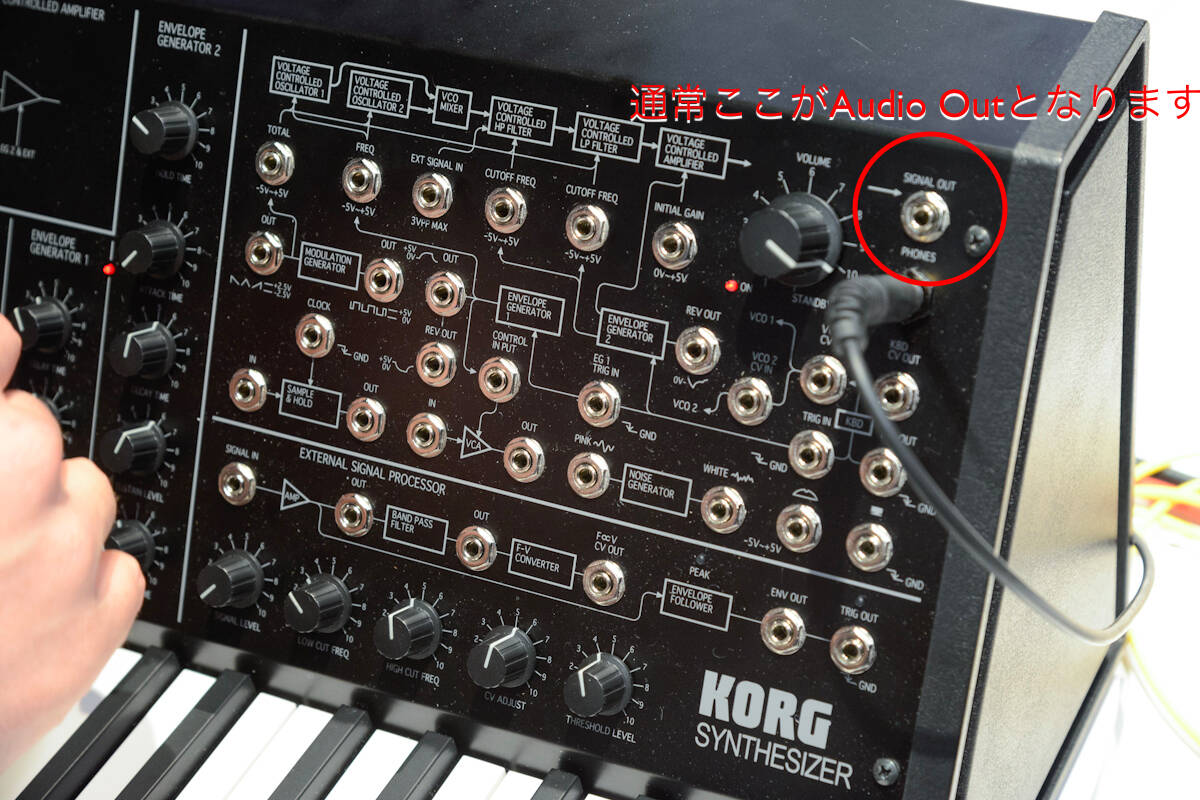 名機復活！Korg MS-20 miniを購入すると、特注専用カスタムケーブル