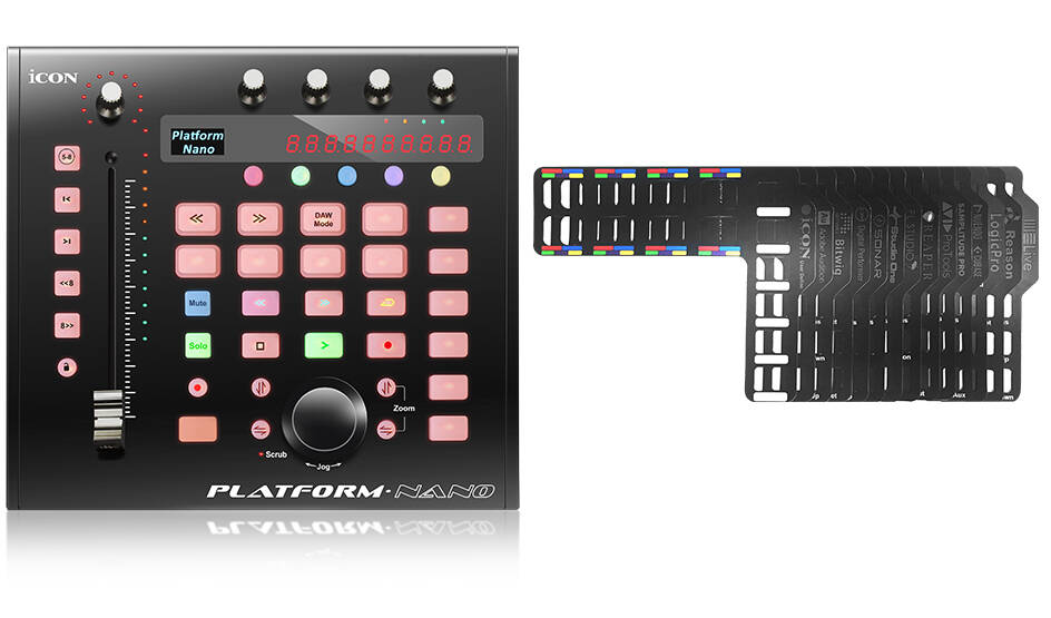 iCON GlobalのコンパクトなDAWコントロールサーフェイスPLATFORM NANO