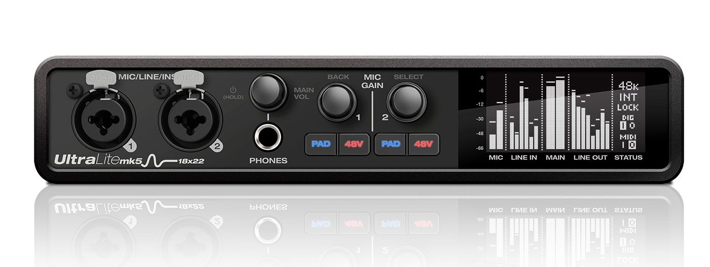 MOTUが卓越した音質と柔軟な入出力を備えた第5世代のUltraLite