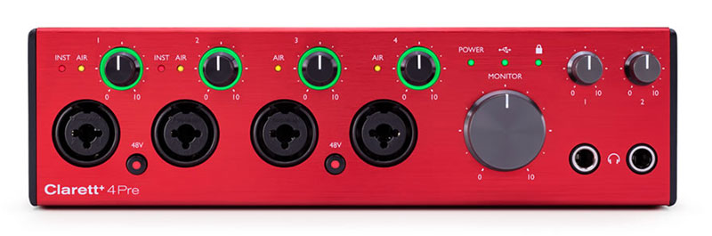 Focusriteが新しいオーディオインターフェースCLARETT+シリーズを発表