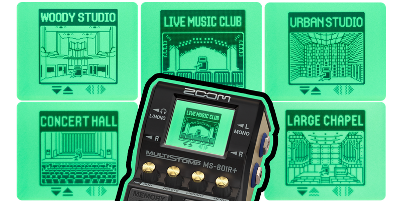 ZOOMのMultiStompシリーズに、アンプ＆キャビネット・シミュレーター