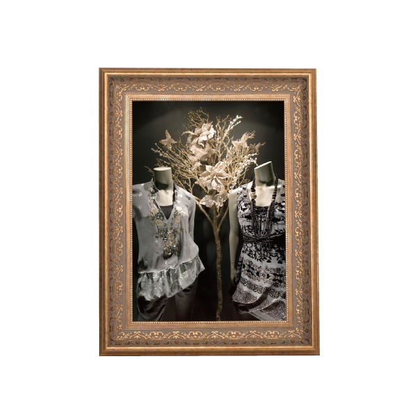 EXアールデコフレーム ゴールド A3フレーム63mm幅 絵画 アンティーク調