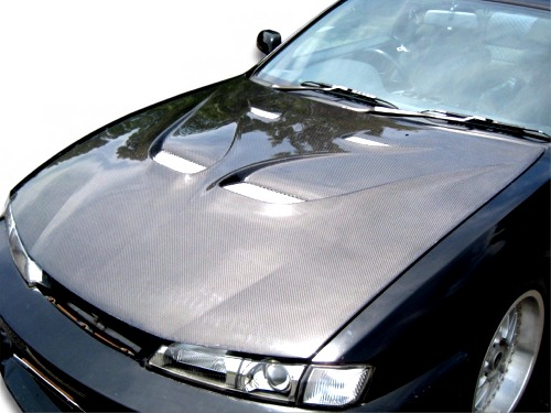 S14後期 エアロボンネット カーボン タイプ2 エアロパーツ MISSION