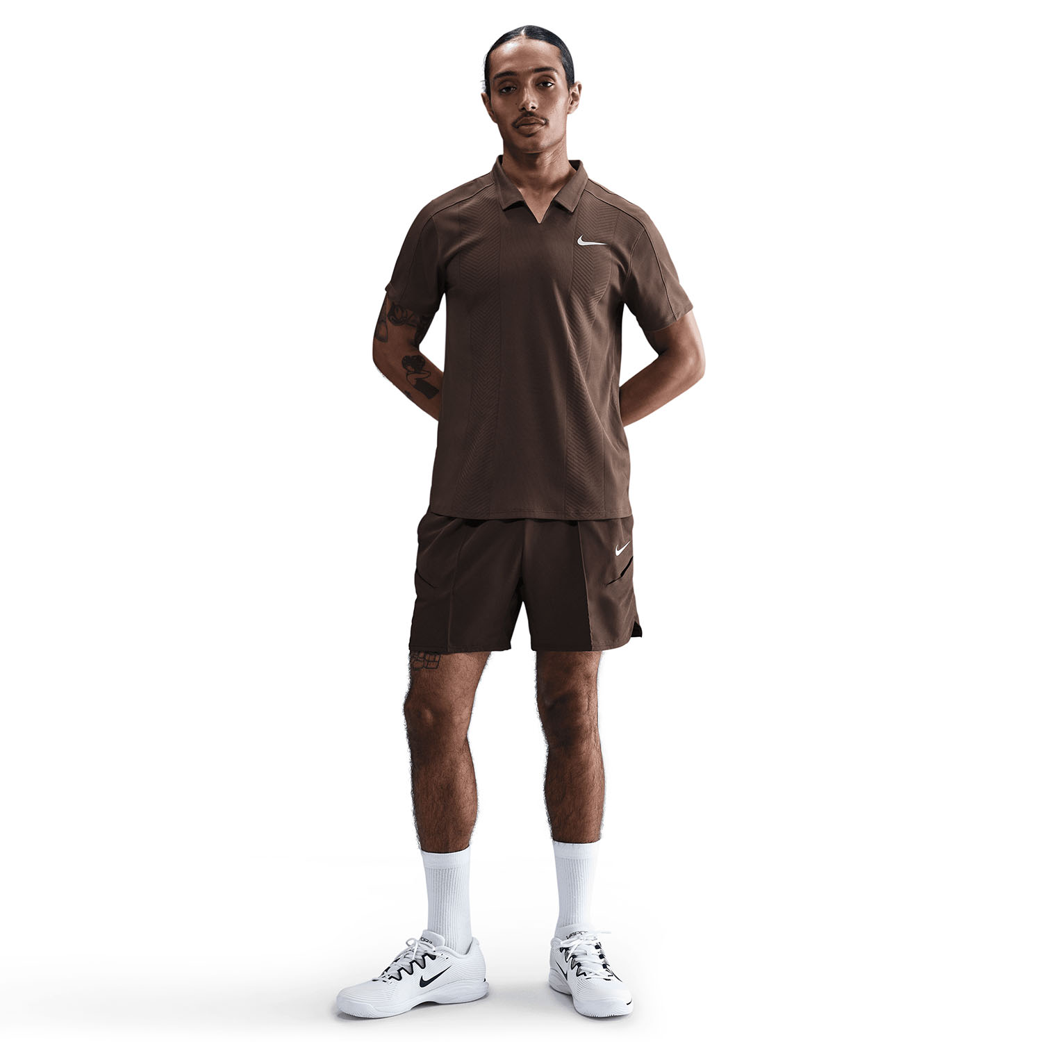 Nike Court Dri-FIT ADV Slam Polo da Tennis Uomo - Baroque Brown