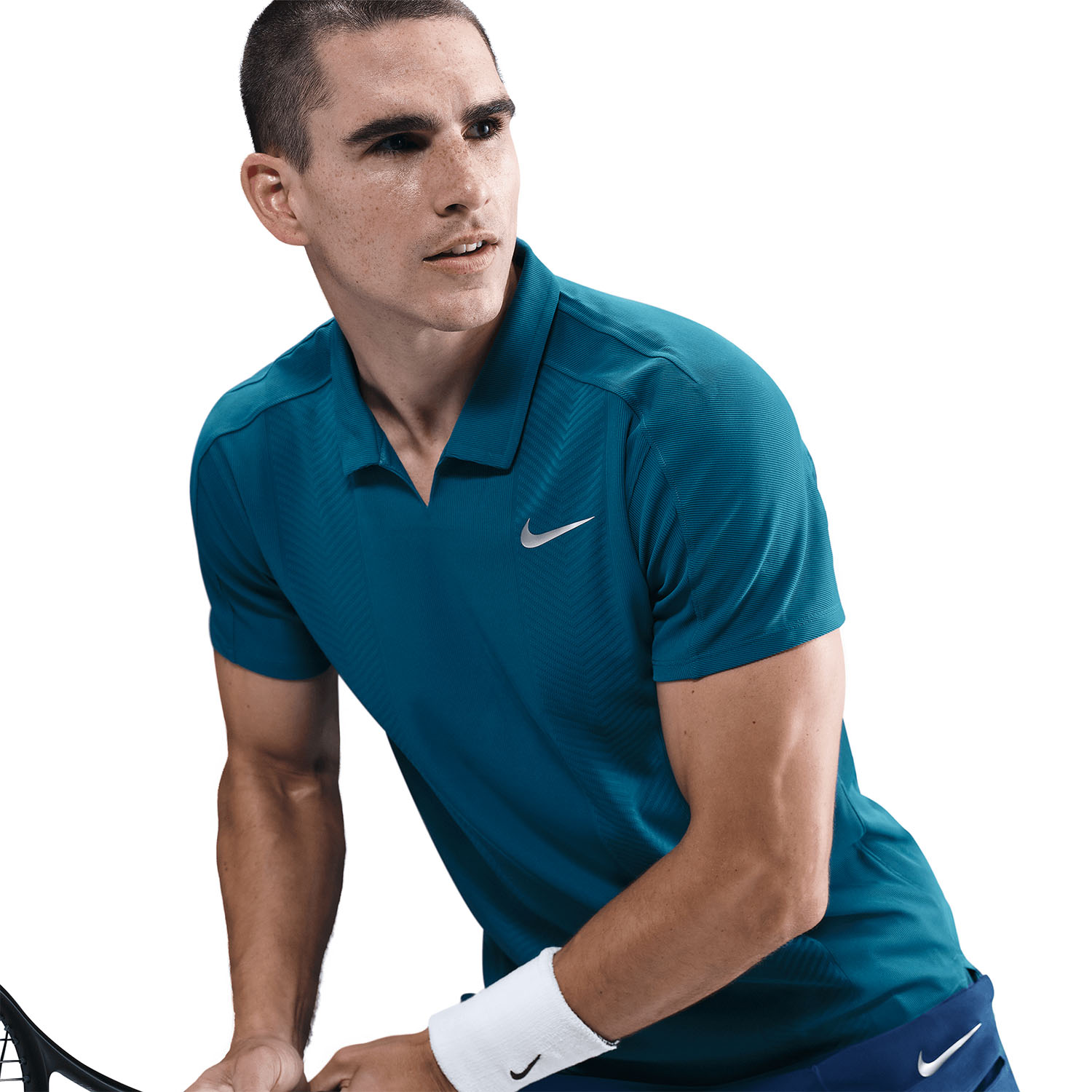 Nike Court Dri-FIT ADV Slam Men's Tennis Polo - Green Abyss
