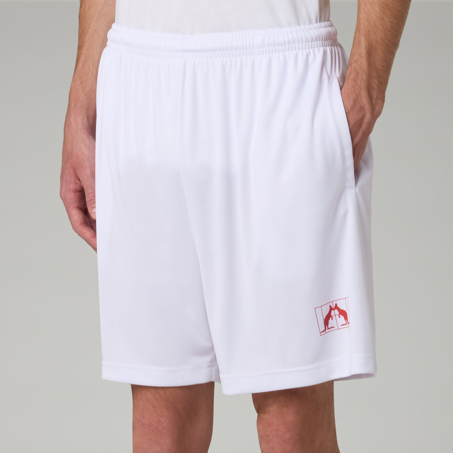 Australian New Basic 7.5in Men's Padel Shorts - Bianco