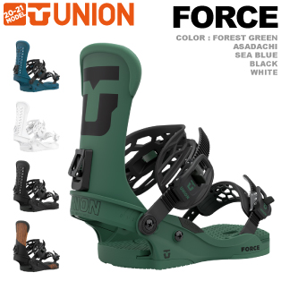 20-21 UNION(ﾕﾆｵﾝ)・FORCE [FOREST GREEN,BLACK,WHITE,ASADACHI,SEA