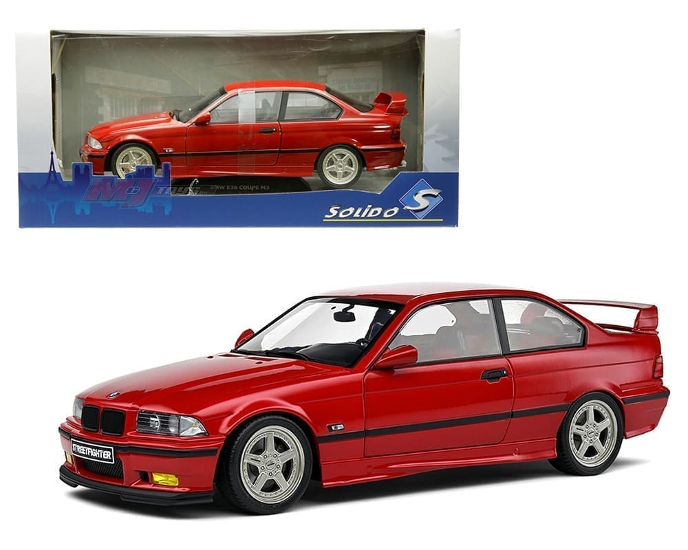 Solido 1:18 1994 BMW E36 Coupe M3 Streetfighter - Imola Red - M