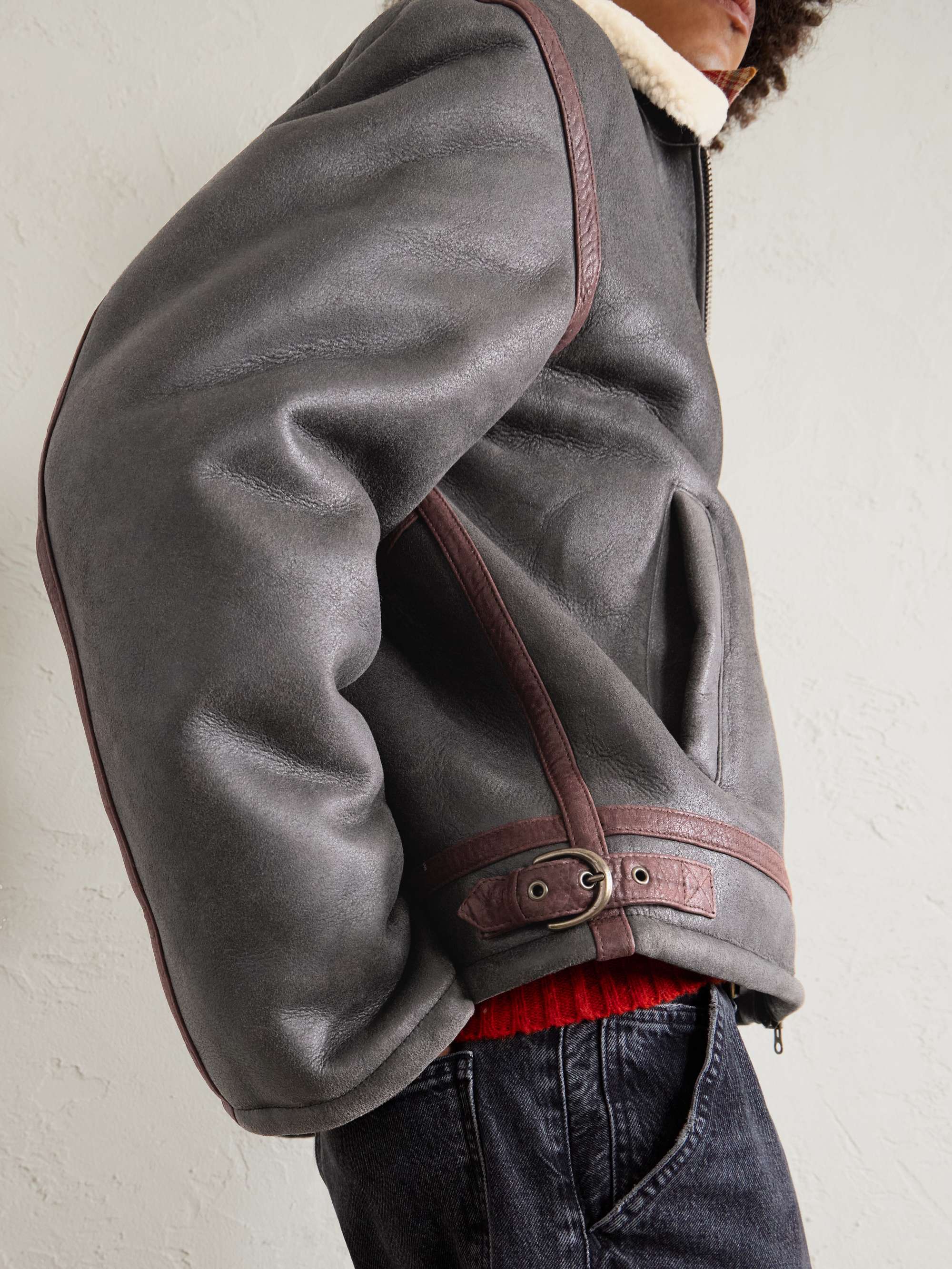 AIMÉ LEON DORE Shearling Jacket for Men | MR PORTER