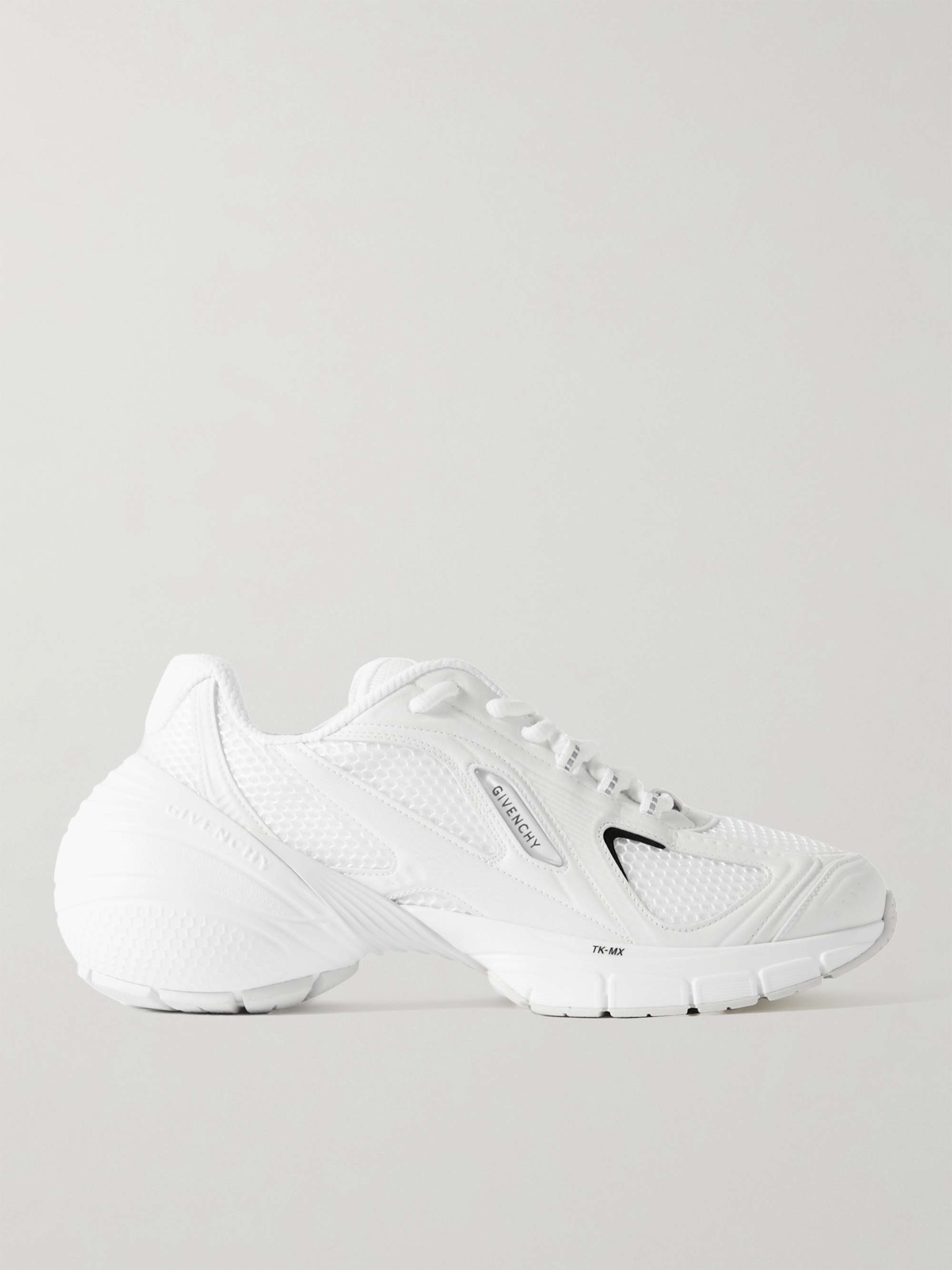GIVENCHY TK-MX Mesh, Rubber and Faux Leather Sneakers for Men | MR