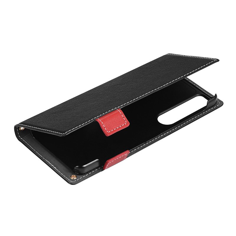 Xperia 1 VI 薄型・軽量PUレザー手帳ケース 「Twoal W」 ブラック