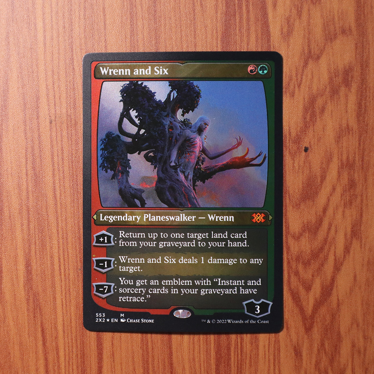 Wrenn and Six #553 2X2 foil magic the gathering proxy mtg cards