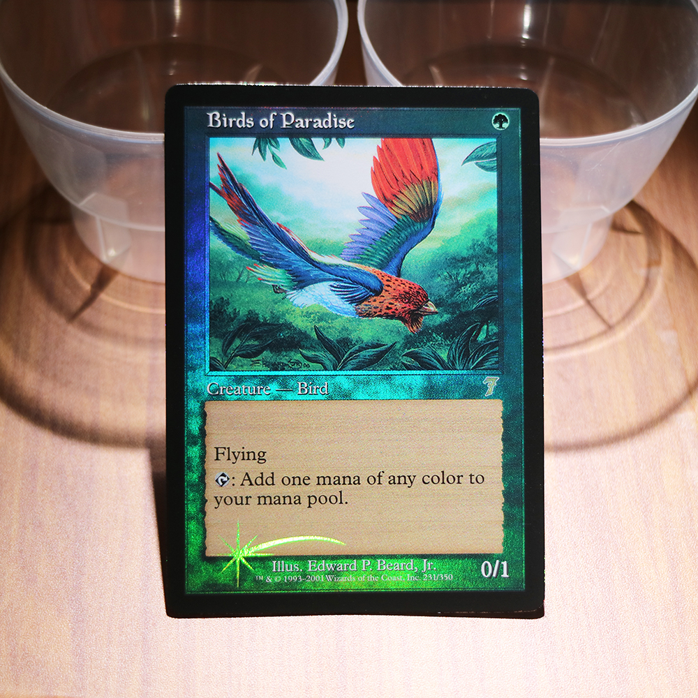 MTG 極楽鳥/Birds of Paradise 7版旧枠FOIL 英語 1枚 Amazon.co.jp