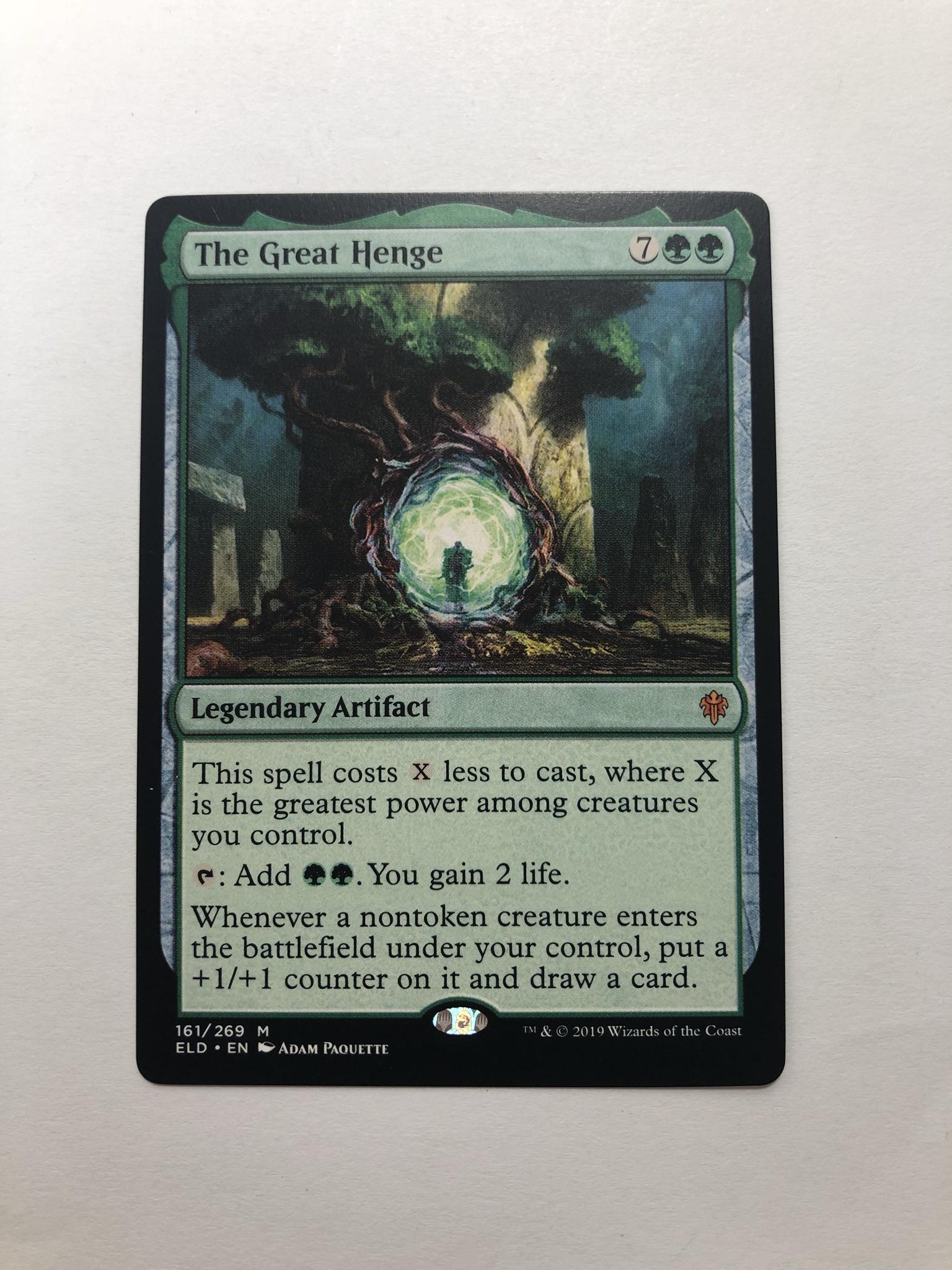 The Great Henge ELD Throne of Eldraine magic the gathering proxy
