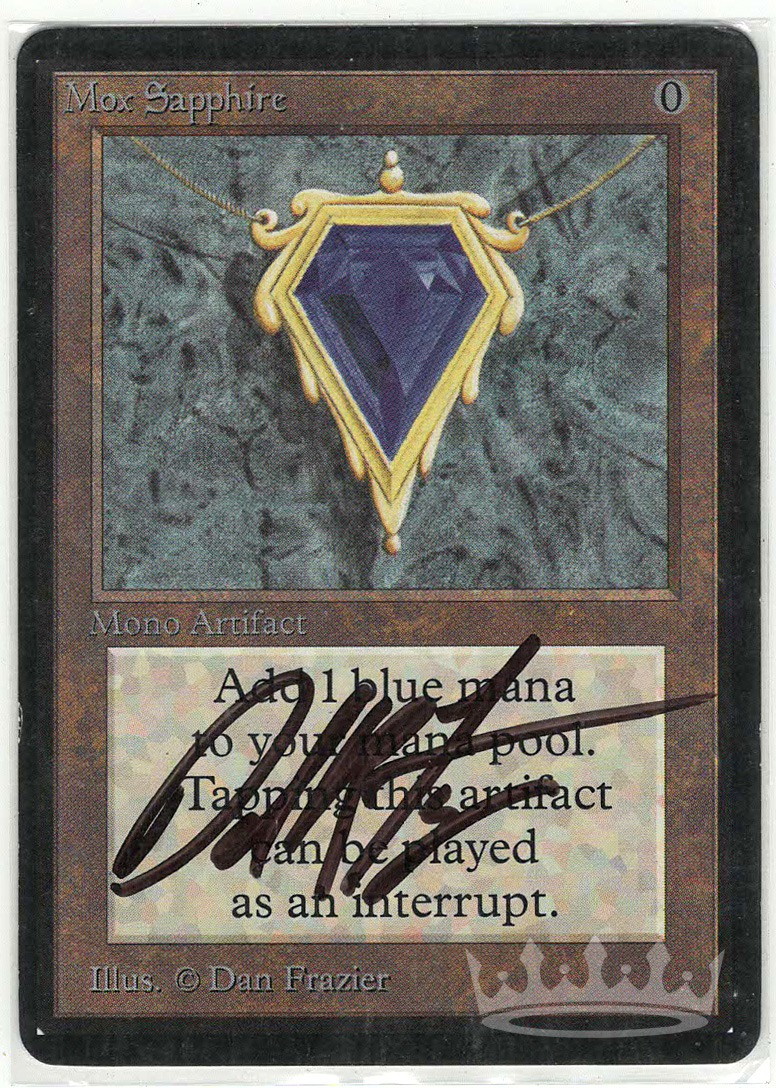 Mox Sapphire (Collector's Edition Beta Cut, Signed by Artist Dan