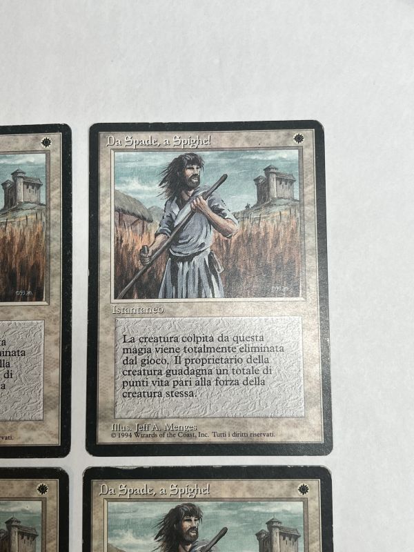 剣を鍬に/Swords to Plowshares》[FBB] HP イタリア語 4枚セット - MTG