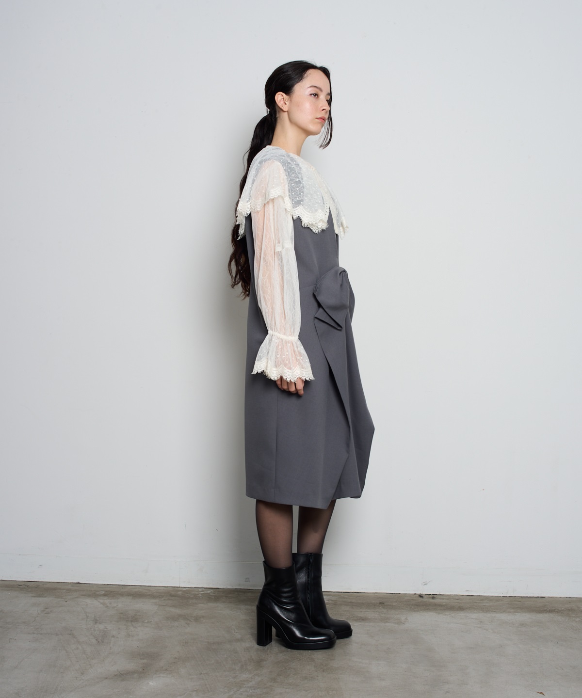 ドットチュールブラウス | MUVEIL Online Shop