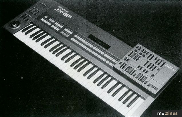 Roland JX8P and PG800 (EMM Feb 85)