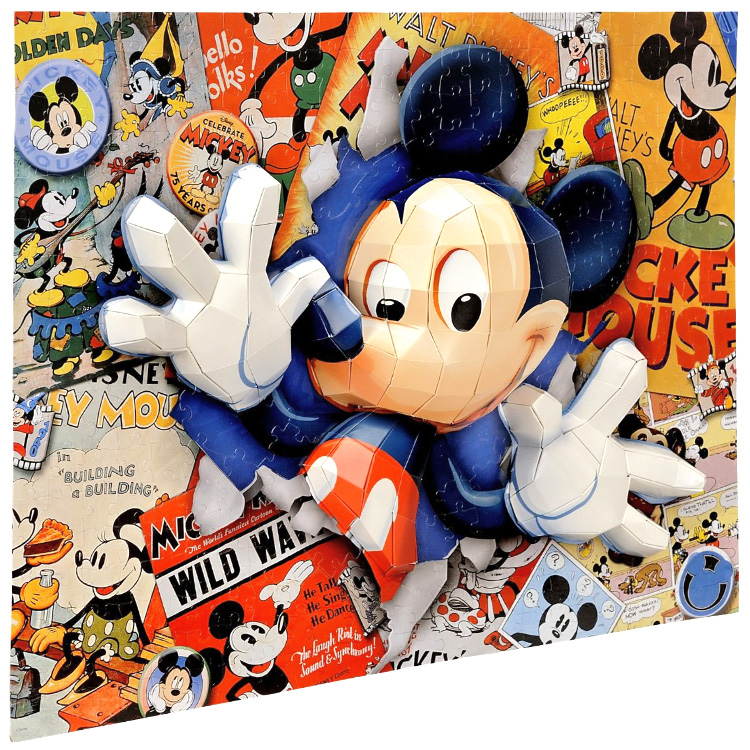 Mega Puzzles 200 Parça 3D Breakthrough Puzzle Mickey 50674 MP49084