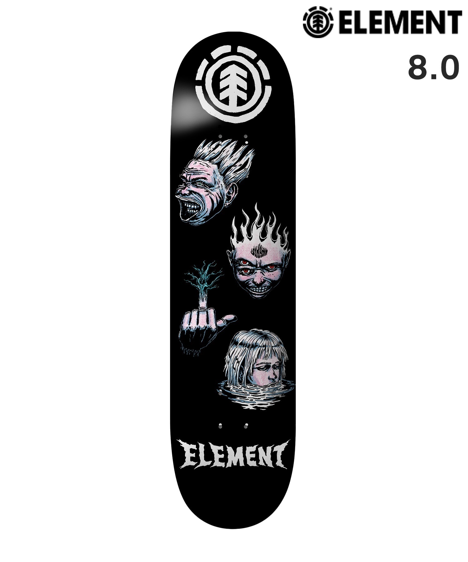 ELEMENT エレメント スケートボード デッキ 8.0inch JOHANN WWFE